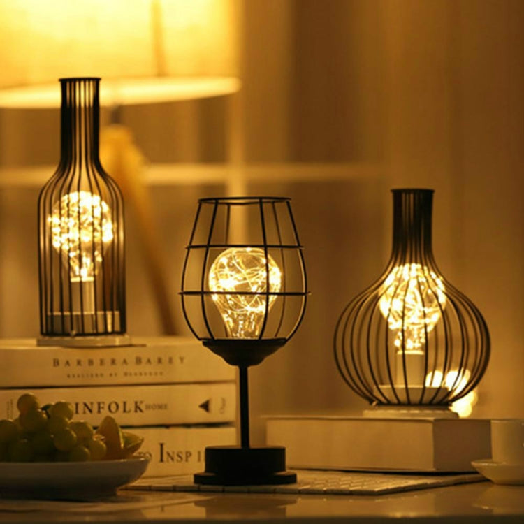 Retro Classic Iron Art LED Table Lamp Reading Lamp Night Light Bedroom Lamp Desk Lighting Home Decoration, Red Wine Glass, Red Wine Bottle, Wake up Bottle, Separate Jug, Red Wine Glass + Red Wine Bottle, Red Wine + Red Wine + Hangover