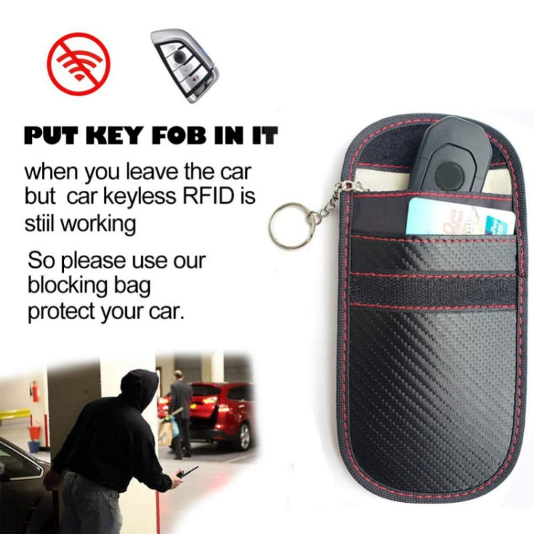 Antimagnetic RFID Car Key Mobile Phone Bag Shielding Set Radiation Cell Phone Pocket, 2 PCS 13 x 8.5cm