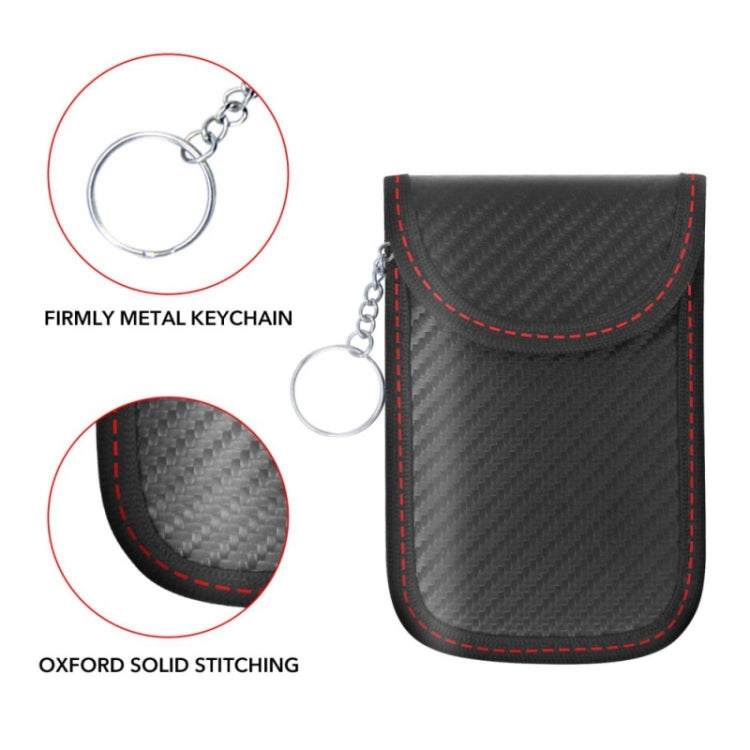 Antimagnetic RFID Car Key Mobile Phone Bag Shielding Set Radiation Cell Phone Pocket, 2 PCS 13 x 8.5cm