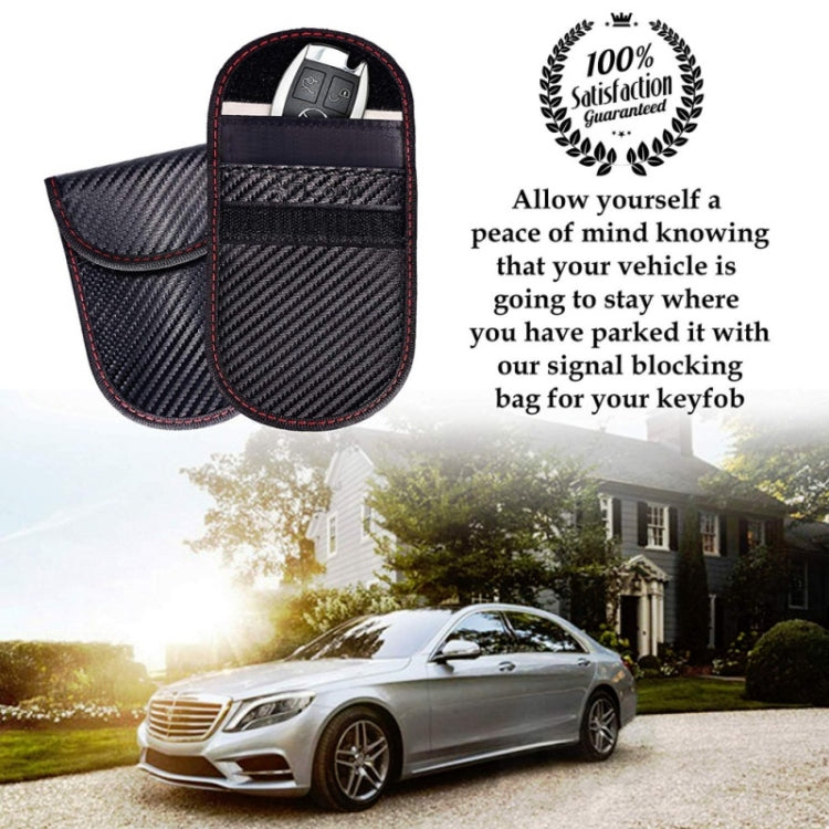 Antimagnetic RFID Car Key Mobile Phone Bag Shielding Set Radiation Cell Phone Pocket, 2 PCS 13 x 8.5cm