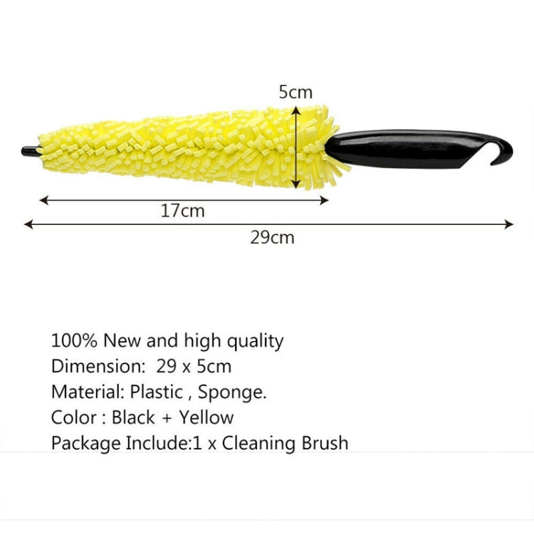 Universal Auto Car Accessories Car Rims Care Tire Wheel Washing Brush Plastic Handle Vehicle Wheel Cleaning Brush Washing Sponge, Wheel Cleaning Brush