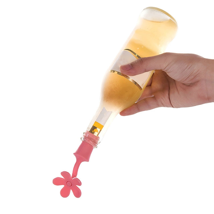 5 PCS Silicone Wine Stopper Flower Beer Stopper, 5 PCS Flower Shape(Green), 5 PCS Flower Shape(Purple), 5 PCS Flower Shape(Red), 5 PCS Flower Shape(Blue)
