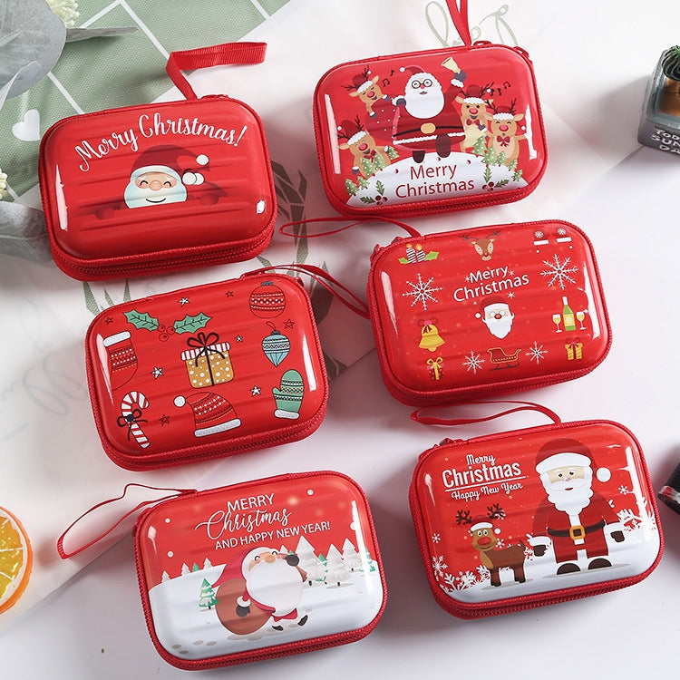 Christmas Cartoon Coin Purse Creative Square Storage Box Key Case, Type 3, Type 4, Type 5, Type 6, Type 2, Type 1