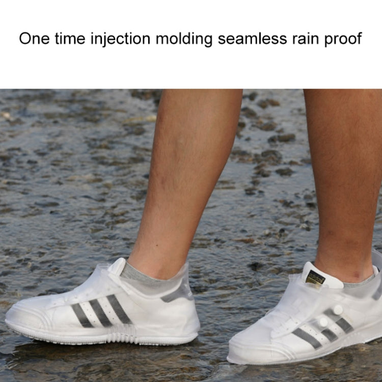 Low Toe Shoe Covers Men And Women Non-Slip Thick Bottom Flip Buckle Waterproof Rain Boots, Size:, 36/37, 38/39
