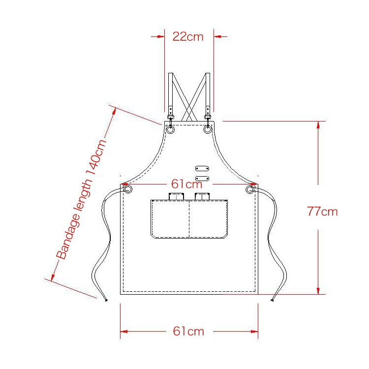 Barista Hairdresser Apron Florist Restaurant Bar Work Clothes, One Size
