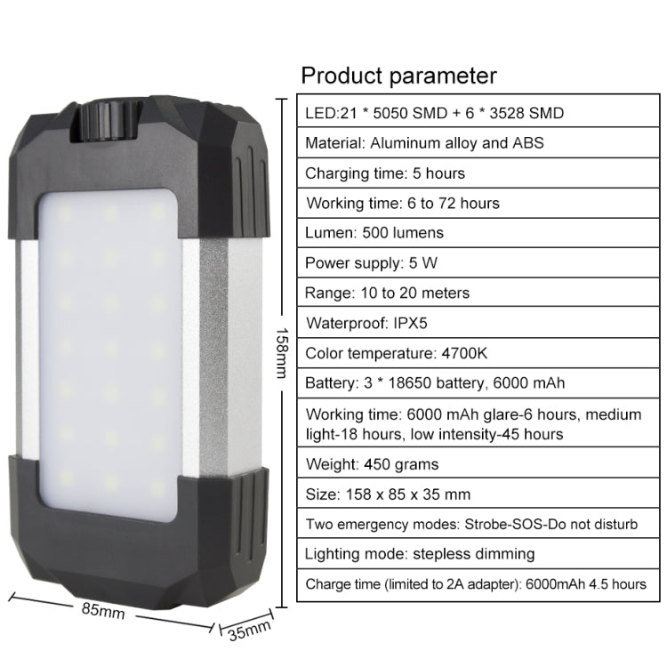 Camping Tent Light Outdoor Rechargeable Portable USB Camping Lantern