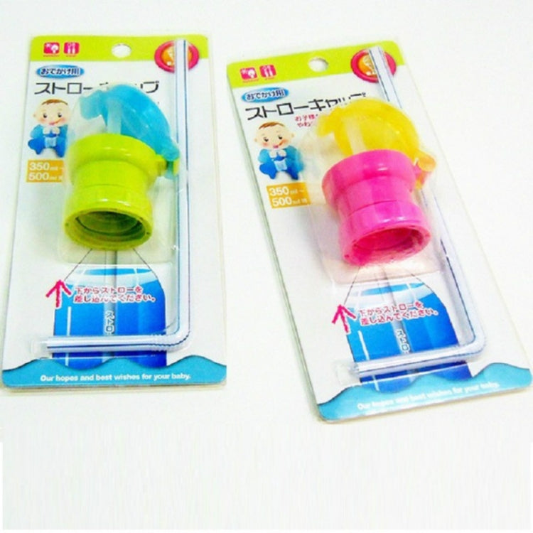 Children Portable Bottled Drinks Anti-overflow Anti-squash Replacement Straw Cap, Blue, Green, Red