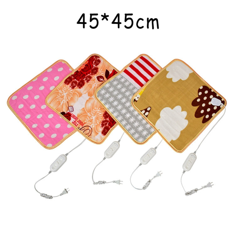 Animals Bed Heater Mat Heating Pad Winter Warmer Carpet Plush Electric Blanket Seat Heating Pad, 45x45cm 220V CN Plug