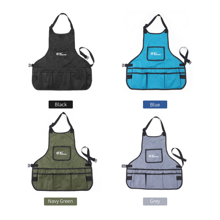PENGGONG Waterproof Canvas Gardening Apron Tools Bag Electrician Tool Organizer For Toolkit, Blue, Black, Grey, ArmyGreen