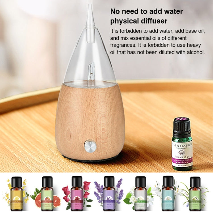Waterless Diffuser Essential Oil Spray Wood Glass Aromatherapy Air Humidifier, AU Plug, UK Plug, EU Plug