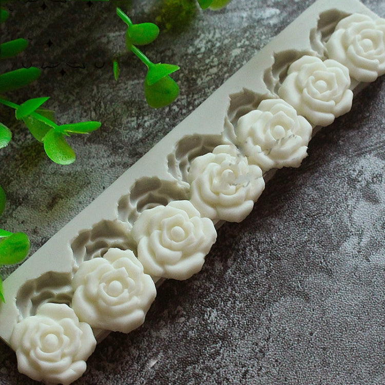 Rose Flower Silicone Mold Fondant Cake Decorating Tools Baking Tools, Rose Flower Shape