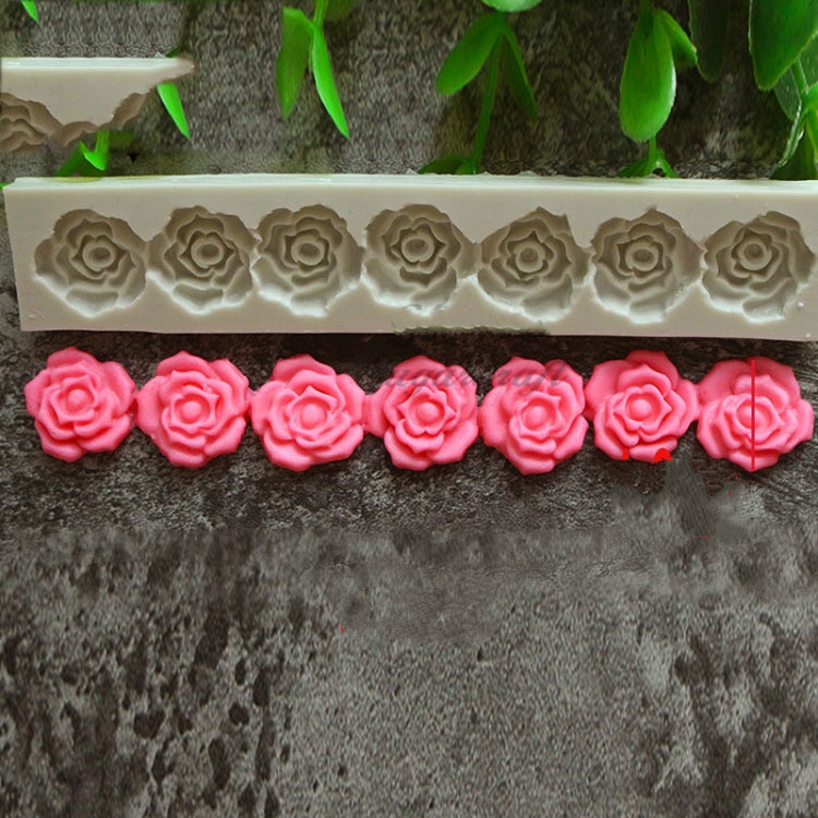 Rose Flower Silicone Mold Fondant Cake Decorating Tools Baking Tools, Rose Flower Shape