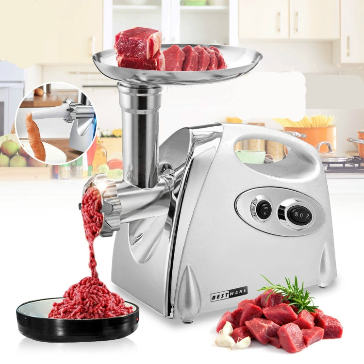 MGB -120A 250W Household Electric Multi-function Stainless Steel Kitchen Sausage Twisting Machine Meat Grinder, MGB -120A Black