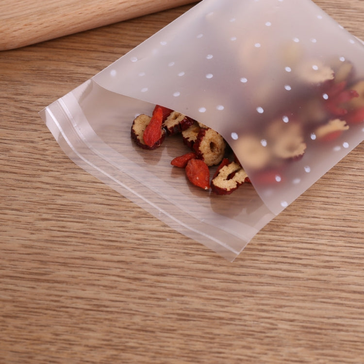 100pcs / Pack Plastic Transparent Cellophane Bags Polka Dot Candy Cookie Gift Bag with DIY Self Adhesive Pouch Celofan Bags for Party, 7x7cm, 8x10cm, 10x15cm