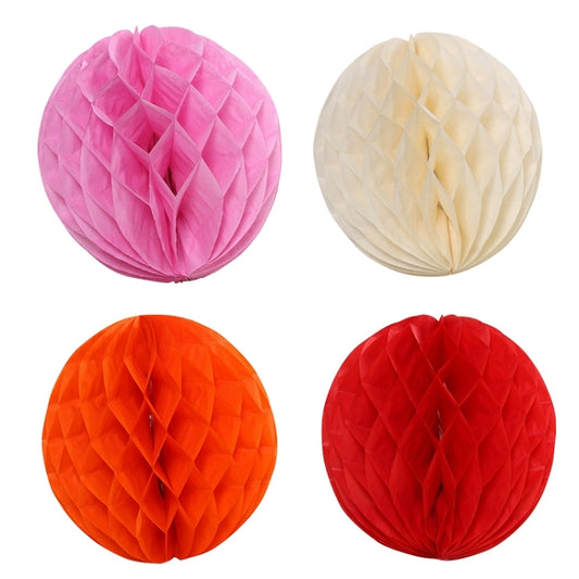 2 PCS Wedding Room Decoration Festive Mall Decoration Paper Honeycomb Ball Lantern, 6 inches 15 cm, 10 inches 25 cm, 12 inches 30 cm, 8 inches 20 cm