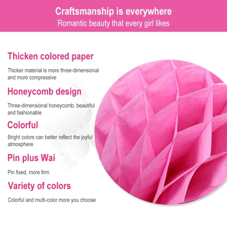 2 PCS Wedding Room Decoration Festive Mall Decoration Paper Honeycomb Ball Lantern, 6 inches 15 cm, 10 inches 25 cm, 12 inches 30 cm, 8 inches 20 cm