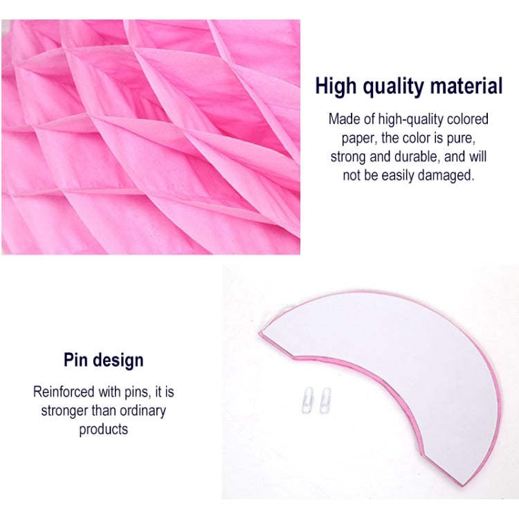 2 PCS Wedding Room Decoration Festive Mall Decoration Paper Honeycomb Ball Lantern, 6 inches 15 cm, 10 inches 25 cm, 12 inches 30 cm, 8 inches 20 cm