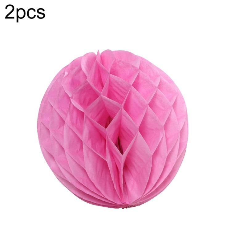 2 PCS Wedding Room Decoration Festive Mall Decoration Paper Honeycomb Ball Lantern, 6 inches 15 cm, 10 inches 25 cm, 12 inches 30 cm, 8 inches 20 cm