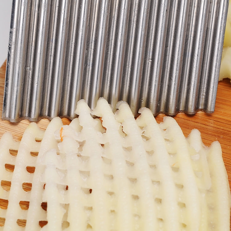 French Fries Cut Stainless Steel Saw Blade Serrated Cutter Fruit and Vegetable Tools Wave Knife Kitchen Equipment Accessories, Style 3