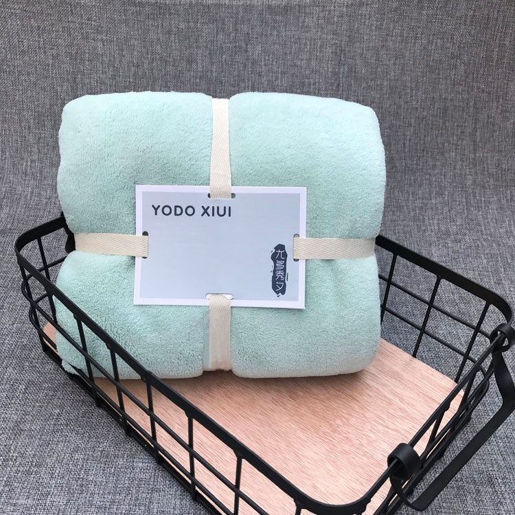 Cut Edge Towel Bath Towel Wavy Edge High Density Coral Fleece Super Absorbent Quick-drying, 70 ×140 cm, 35 × 75cm