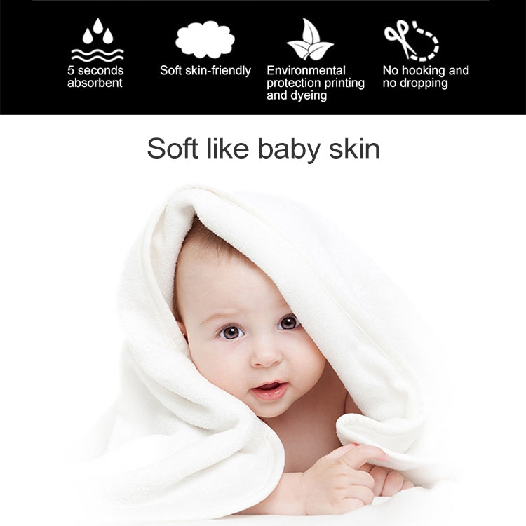 Cut Edge Towel Bath Towel Wavy Edge High Density Coral Fleece Super Absorbent Quick-drying, 70 ×140 cm, 35 × 75cm