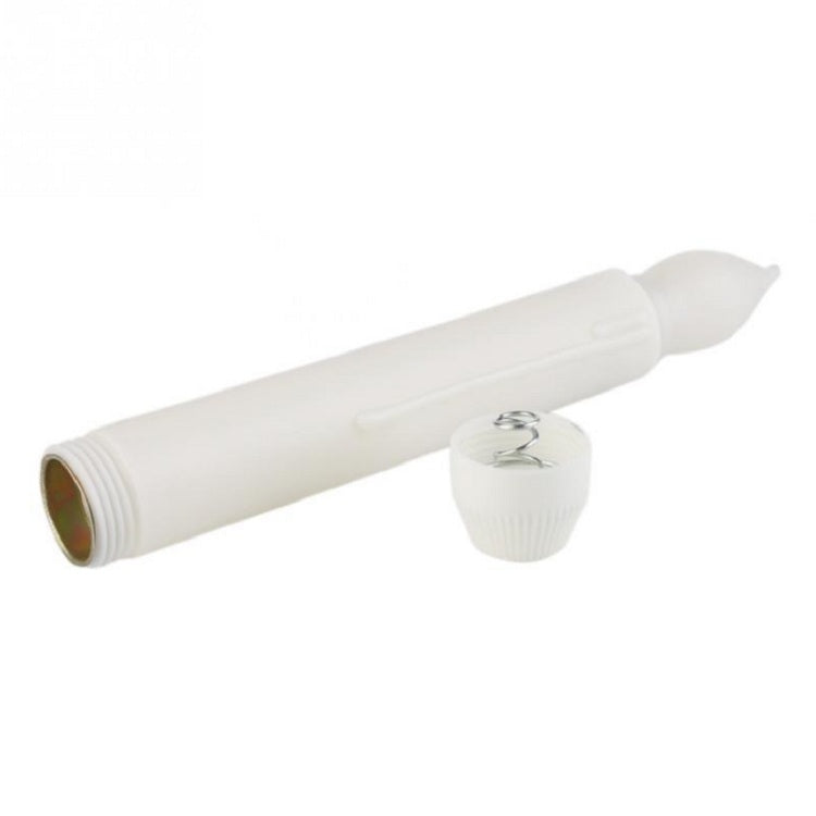 12 PCS/ Box LED Electronic Candle Light Flameless Candle Light Long Rod Christmas Candle, Flashing Warm White Light