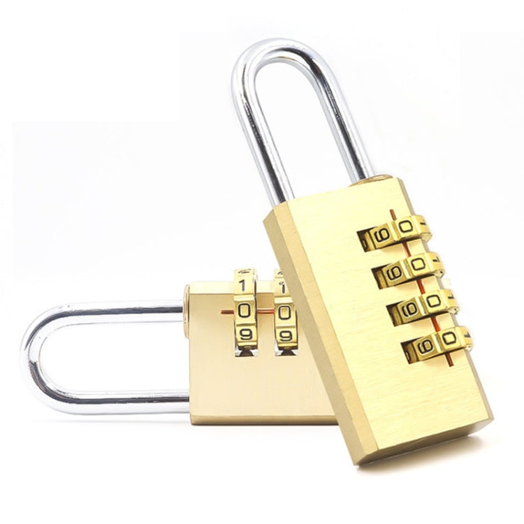 Four-digit Brass Code Padlock High-grade Security Gym Door Lock, Gym Door Lock