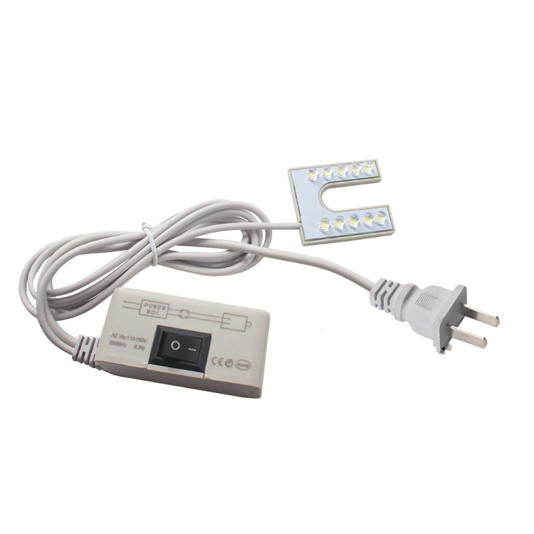 LED Sewing Machine Light U-shaped Bright Magnet Work Energy Saving Light, EU Plug, US Plug