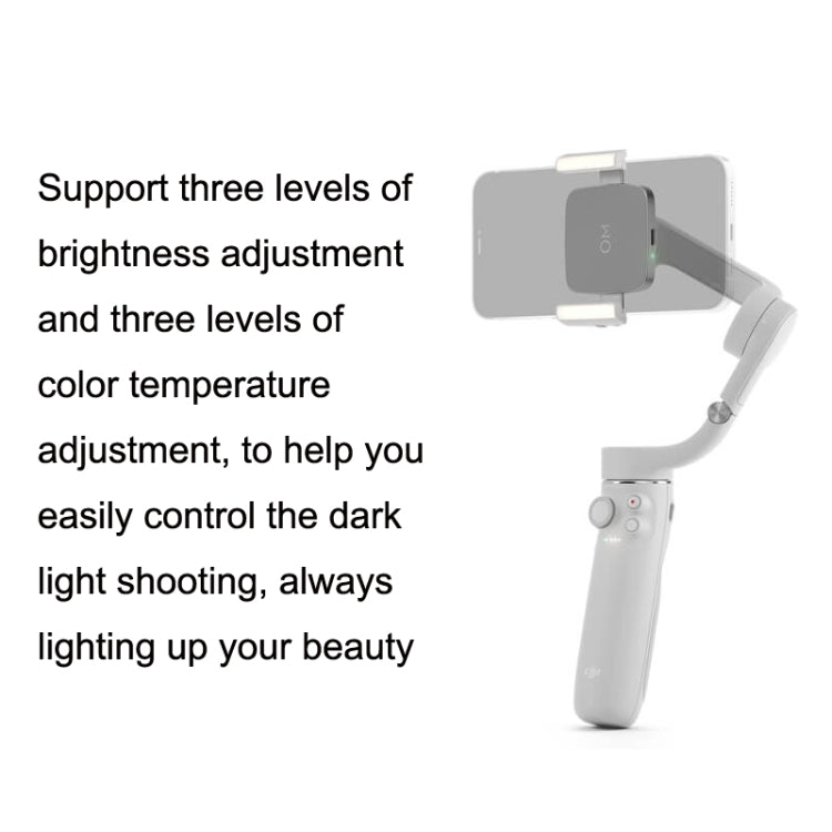 مشبك إضاءة للهاتف المحمول الأصلي من DJI لـ DJI OM 4 / Osmo Mobile 6، مشبك إضاءة للهاتف المحمول