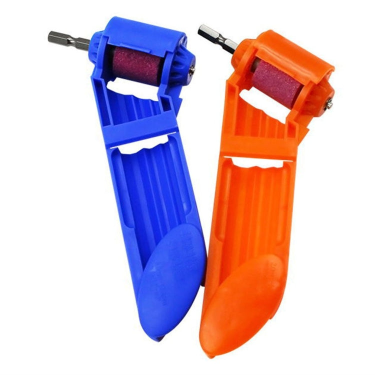 Portable Iron Straight Shank Twist Drill Bit Grinder, With Bucket Orange, With Bucket Blue, Accessories, Grindstone, No Buckle Dark Orange, No Buckle Blue