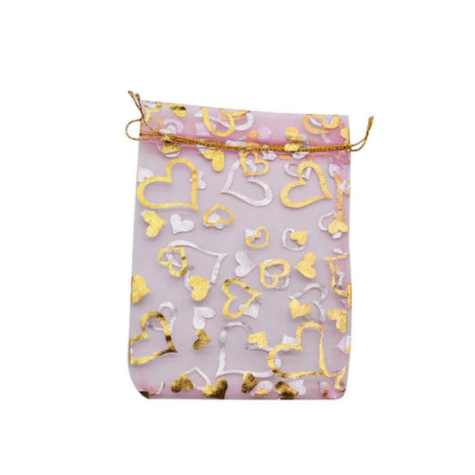 100 PCS Gift Pouches Bag Organza Bags Jewelry Candy Packaging Bags, 11x16cm, 17x23cm