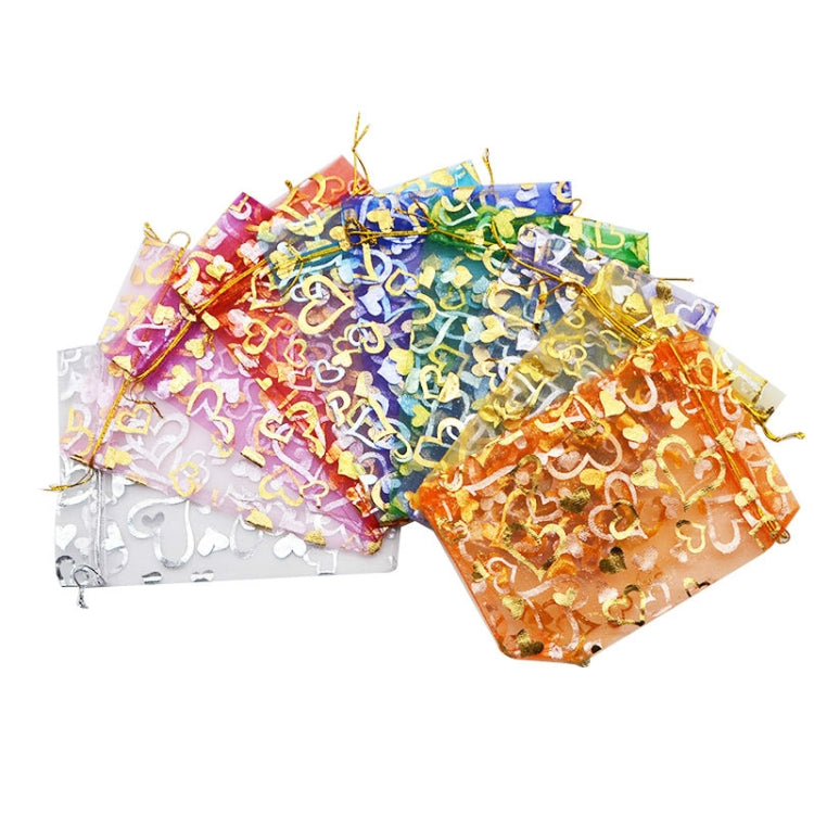 100 PCS Gift Pouches Bag Organza Bags Jewelry Candy Packaging Bags, 11x16cm, 17x23cm