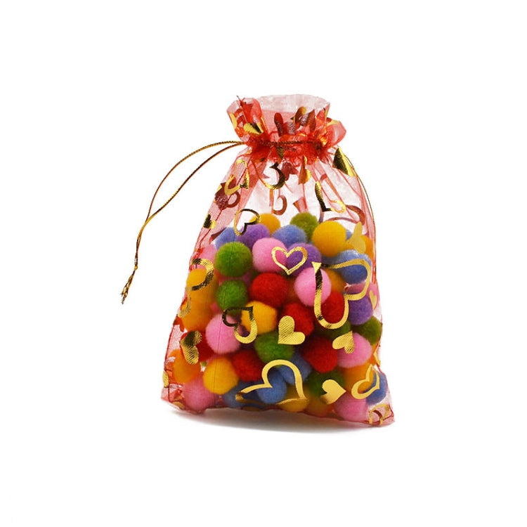 100 PCS Gift Pouches Bag Organza Bags Jewelry Candy Packaging Bags, 11x16cm, 17x23cm