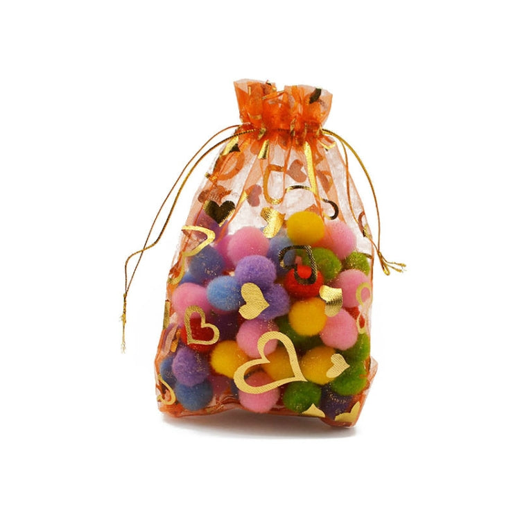 100 PCS Gift Pouches Bag Organza Bags Jewelry Candy Packaging Bags, 11x16cm, 17x23cm