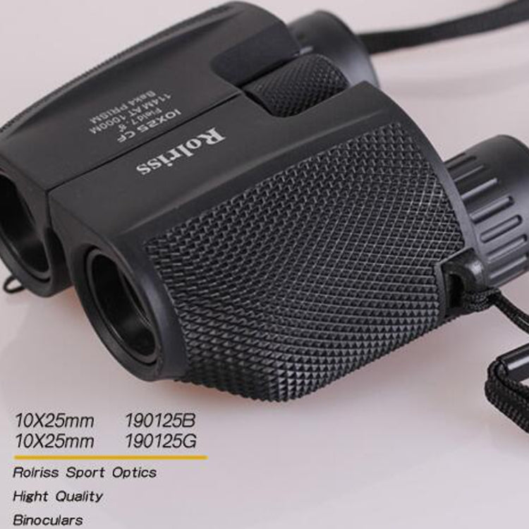 ROLISS 10X25 Outdoor Sports Portable Waterproof Pocket Binocular High Power Telescope