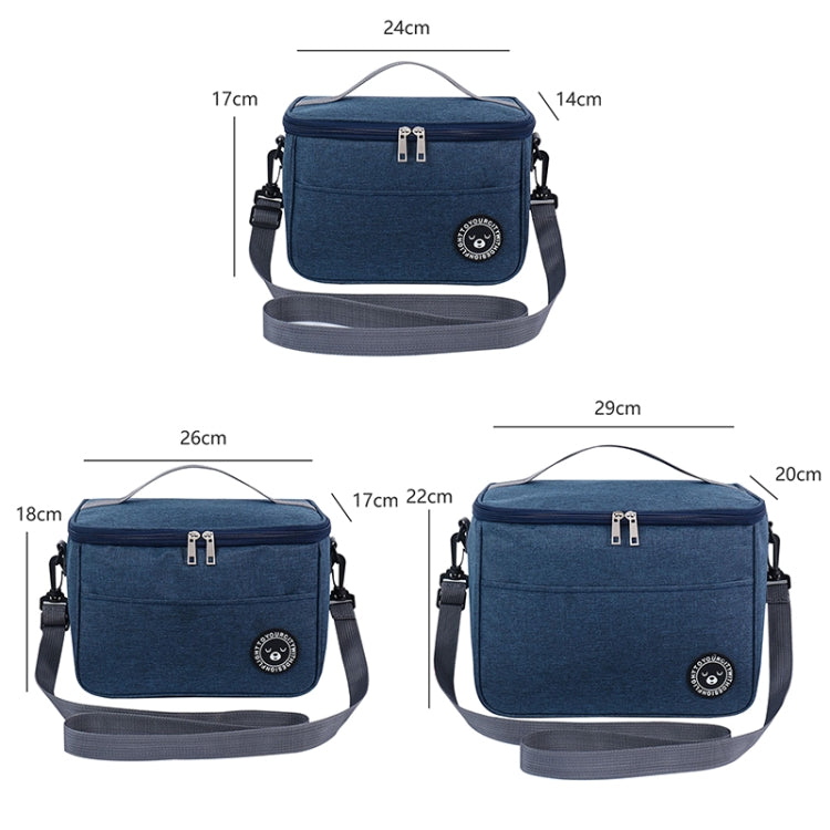 Thermal Lunch Box Bag Durable Waterproof Office Cooler Lunchbox with Strap, S, M, L