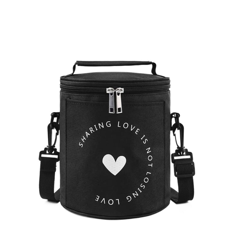 Round Lunch Bag Insulated Lunch Box Foldable & Portable Lunch Tote, L, M, S