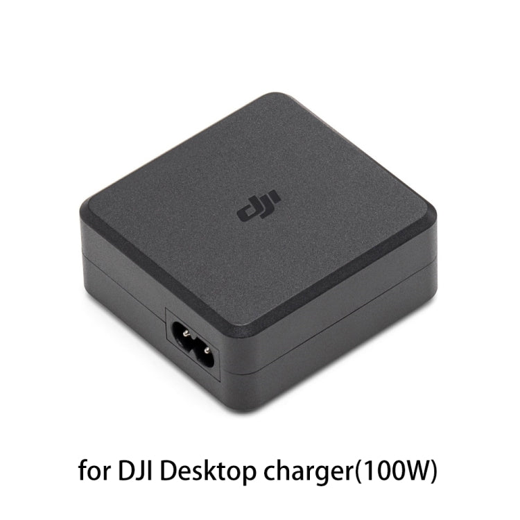 شاحن سطح المكتب الأصلي DJI بقوة 100 وات مع واجهتي إخراج USB-C، شاحن سطح المكتب بقوة 100 وات
