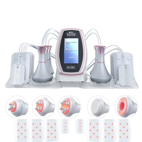 6 In 1 80K Ultrasonic Cavitation Vacuum Radio Frequency Lipo Laser Slimming Machine