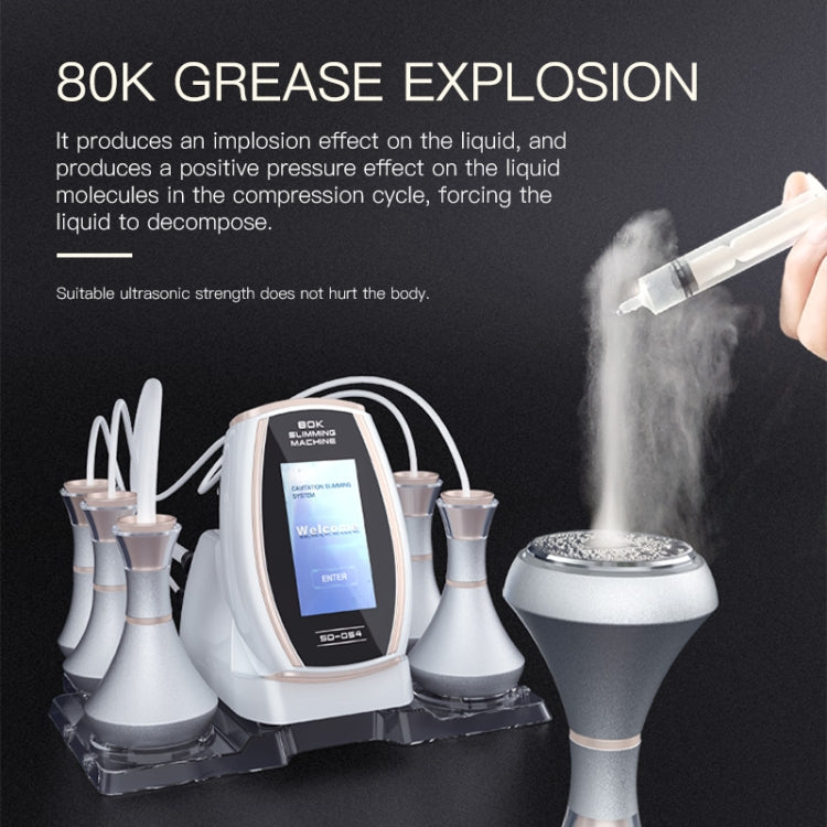 6 In 1 80K Ultrasonic Cavitation Vacuum Radio Frequency Lipo Laser Slimming Machine