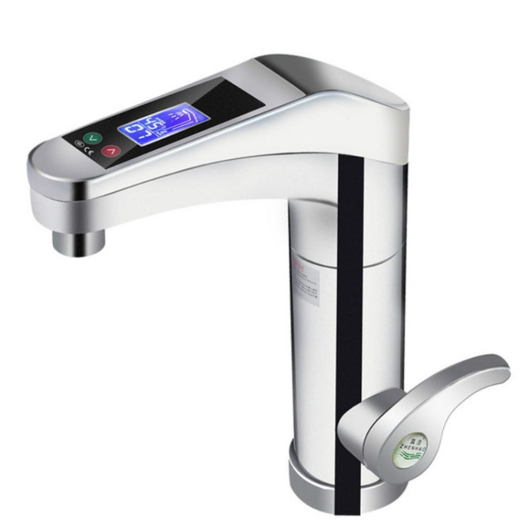 Intelligent Instant Digital Hot Water Faucet Hot and Cold Water Heater, White, Silver Grey