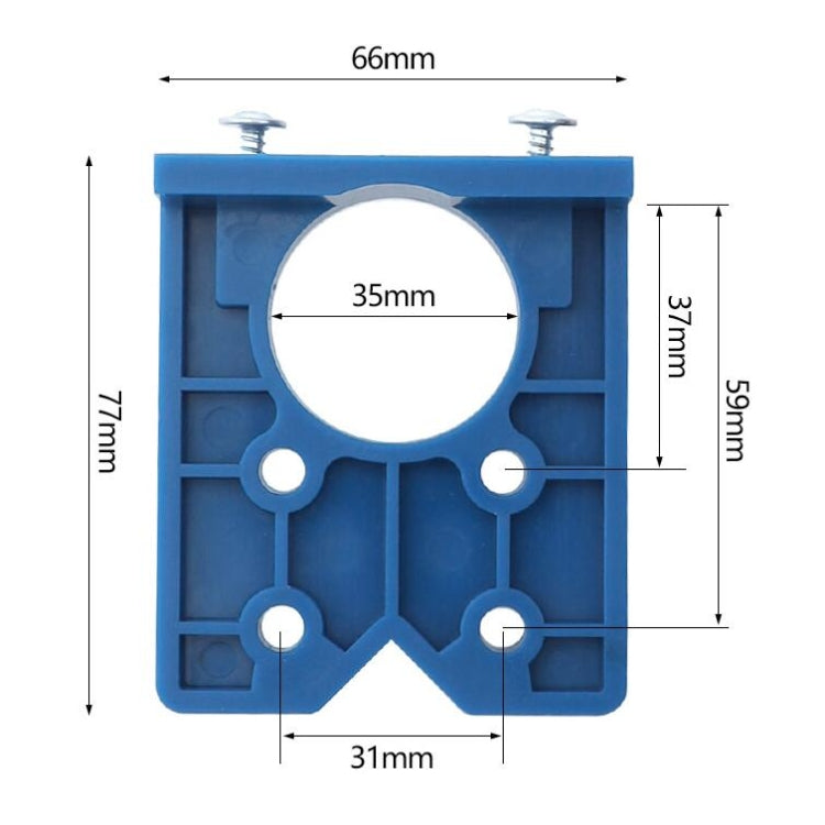 35mm Woodworking Hinge Opening Door Panel Hinge Positioner Punching Installation Auxiliary Tool, Single