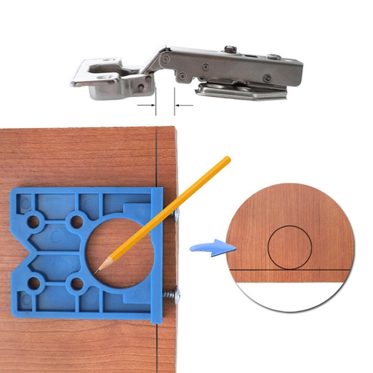35mm Woodworking Hinge Opening Door Panel Hinge Positioner Punching Installation Auxiliary Tool, Single