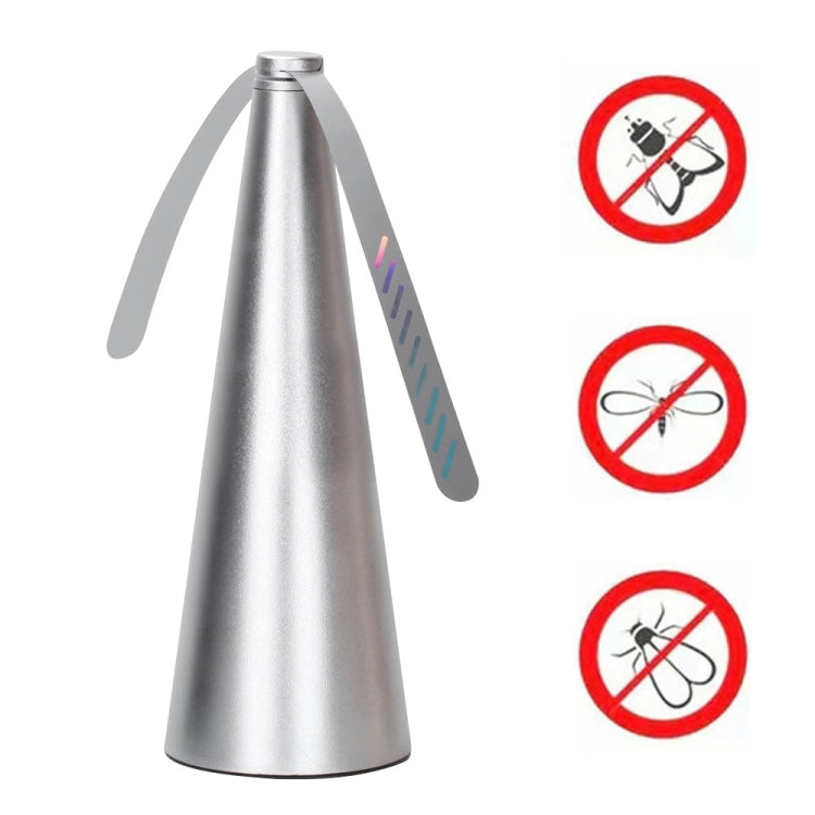 Multifunctional Fan Blade Automatic Fly Catcher Mosquito Repellent Fan, Gold, Black, Silver