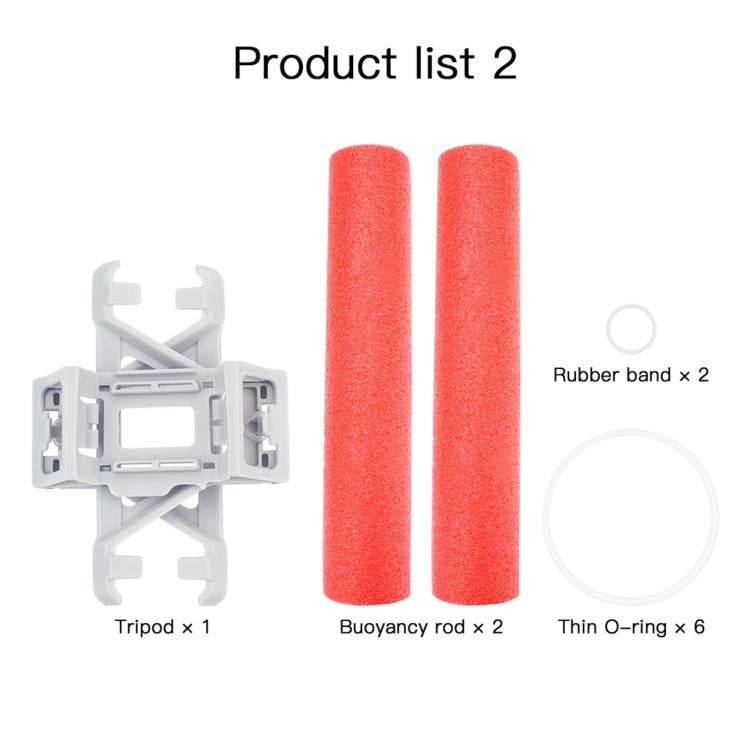 قضيب طفو معدات الهبوط المائية لطائرة DJI Mini 2 RCSTQ، قضيب طفو معدات الهبوط + قضيب طفو