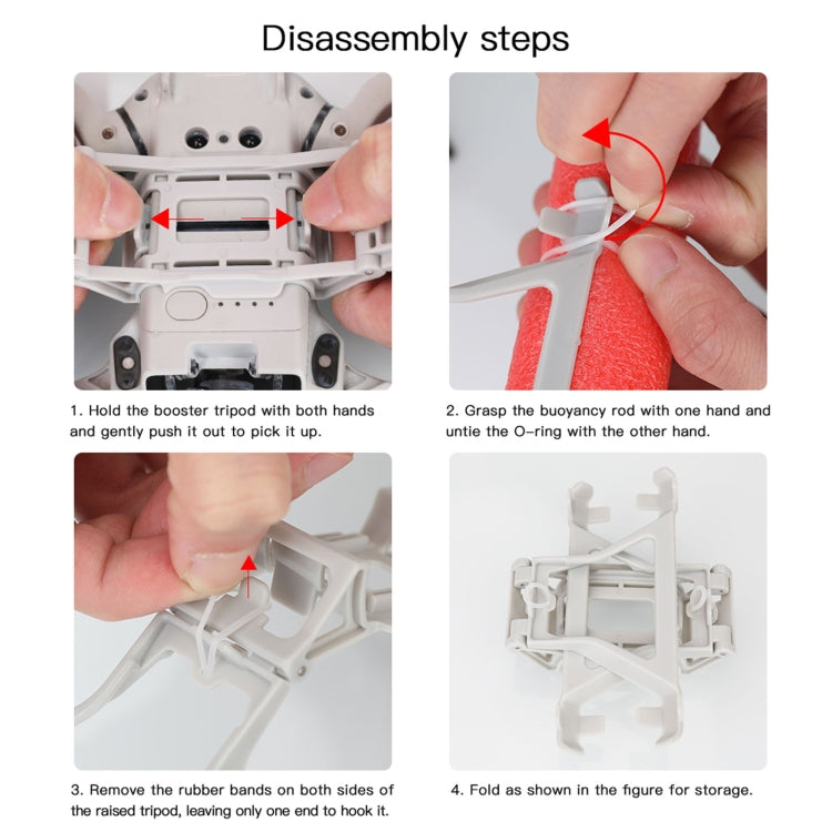 قضيب طفو معدات الهبوط المائية لطائرة DJI Mini 2 RCSTQ، قضيب طفو معدات الهبوط + قضيب طفو