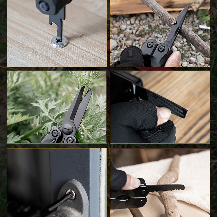 15 in 1 Outdoor Camping Survival Tool Foldable Multifunctional Pocket Plier
