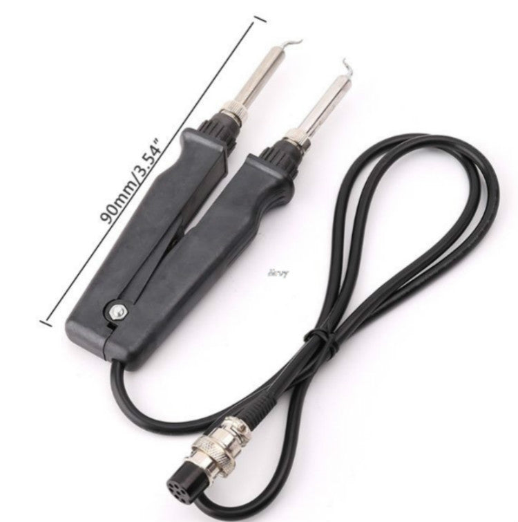 Double Soldering Iron Tweezers 902 Handle Pliers Electric Soldering Iron Clip Soldering Station Accessories, 902