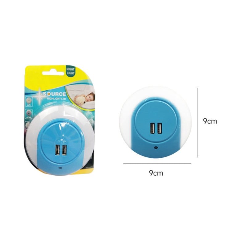 A78B LED Night Light With USB Port Intelligent Light Control Sensor Light, US Plug, EU Plug, UK Plug, AU Plug