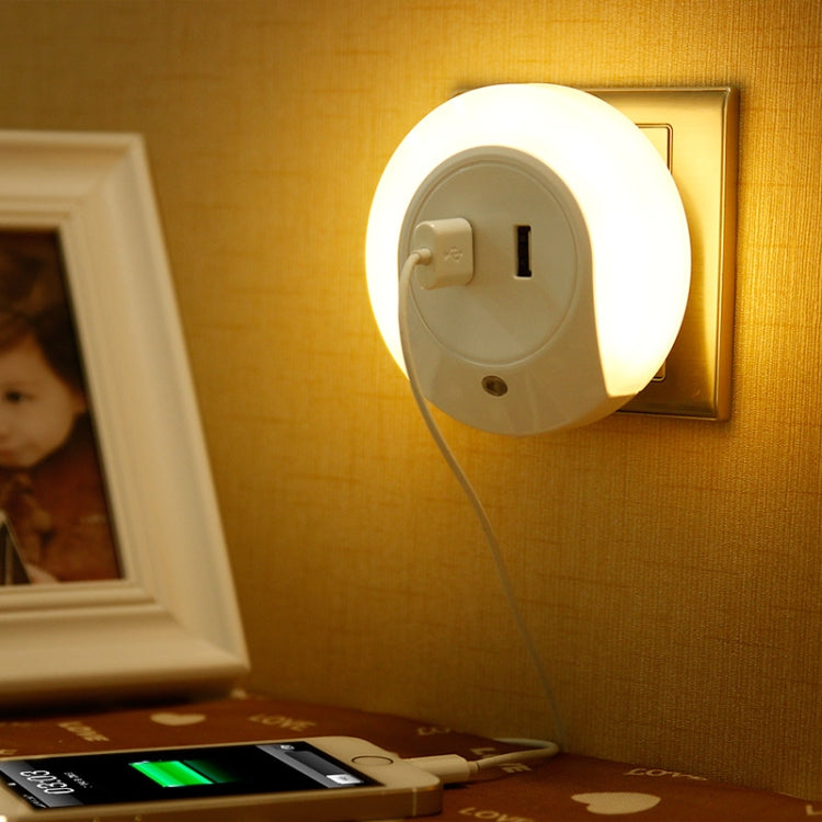 A78B LED Night Light With USB Port Intelligent Light Control Sensor Light, US Plug, EU Plug, UK Plug, AU Plug